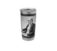 Charles Darwin Retrato Evolución Científico Naturalista Vaso térmico de acero inoxidable de doble pared