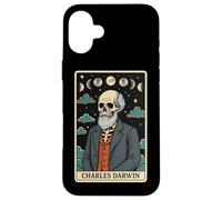 Charles Darwin Teoría de la Evolución Esqueleto Tarot Card Witchy Carcasa para iPhone 16 Plus