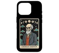 Charles Darwin Teoría de la Evolución Esqueleto Tarot Card Witchy Carcasa para iPhone 16 Pro