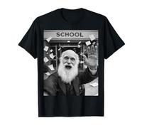 Charles Darwin Último Día De Escuela Vacaciones De Verano Divertido Selfie Camiseta