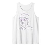 Charles de Gaulle Dibujo Camiseta sin Mangas