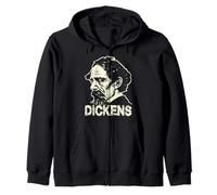 Charles Dickens Retrato Autor Escritor Sudadera con Capucha