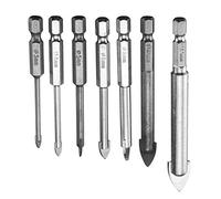 ChaRLes Kit de herramientas de cabeza de punta de lanza de triángulo de carburo cementado de broca de azulejo de cerámica de 3-12Mm - 5Mm