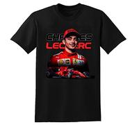 Charles Leclerc 16 Graphics T-Shirt Unisex Black Mens tee Racing Mens tee Size M