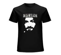 Charles Manson Helter Skelter 70S Mescaline - Camiseta unisex para hombre, color negro, Negro, L