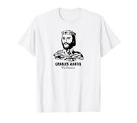 Charles Martel Gaul Rey Europeo Franco Camiseta gráfica económica