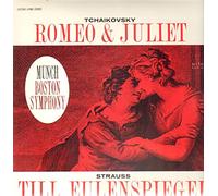 CHARLES MUNCH - tchaikovsky: romeo & juliet, strauss: till eulenspiegel LP