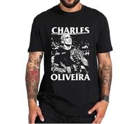 Charles Oliveira Fighter T-Shirt Funny Design Fans Tshirts Soft Casual T Shirts Streetwear Harajuku Graphic t Shirts Black Black