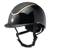 Charles Owen Kylo Standard Peak Riding Helmet Kylo - Black Gloss/Rose Gold Charles Owen Helmet Size - 58-61cm - Charles Owen Helmet Size - 58-61cm