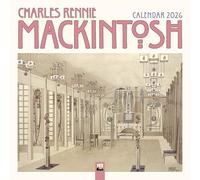 BrownTrout Calendario de pared Charles Rennie Mackintosh 2026 Original Flame Tree Publishing
