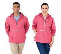 Charles River Apparel Pack-N-Go - Jersey resistente al viento y al agua (tamaño Reg/Ext) - rosa - XS
