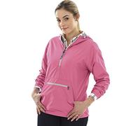 Charles River Apparel Para mujer Chamarra contra viento - Rosado -