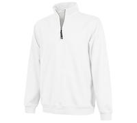 Charles River Apparel Sudadera con cremallera de un cuarto para hombre, talla normal y grande, Blanco, 4X-Large