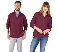 Charles River Apparel Sudadera con Cremallera de un Cuarto para Hombre, Talla Normal y Grande, Granate, XX-Large