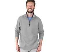 Charles River Apparel Sudadera con Cremallera de un Cuarto para Hombre, Talla Normal y Grande, Gris Oxford, Large