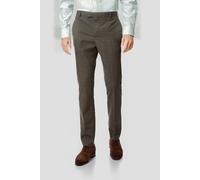 Charles Tyrwhitt Brown Extra Slim Fit Cotton Linen Stretch Trousers Brown Talla: W30L32 | Pantalones Sastre Outlet | Hombre | Blanco