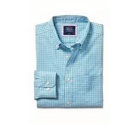 Charles Tyrwhitt Esf Green Multi Button-down Collar Non-iron Stretch Oxford G Talla: L | Camisas Casuales Outlet | Hombre | Verde