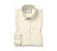 Charles Tyrwhitt Yellow Slim Fit Classic Collar Egyptian Cotton Herringbone S Talla: 16"-35"-Sing | Camisas de Trabajo Outlet | Hombre | Amarillo