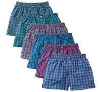 Charles Wilson Calzoncillo Tejido Bóxer de Hombre Paquete 6 Unidades (XXL, Multi Check 81)