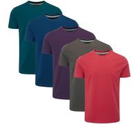 Charles Wilson Paquete 5 Camisetas Cuello Redondo Lisas (3XL, Core Essentials Type 23)