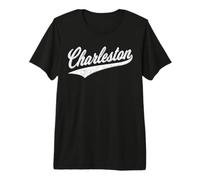 Charleston Carolina del Sur Varsity GUIÓN Retro Estilo CLÁSICO Camiseta Premium
