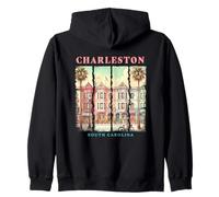 Charleston Carolina del Sur vibrante encanto arquitectura Sudadera con Capucha