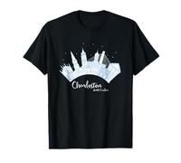 Charleston SC South Carolina El Horizonte de la Ciudad Santa Recuerdo Camiseta