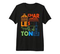 Charleston South Carolina Souvenir Hombres Charleston Camiseta Premium