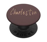 Charleston South Carolina Vintage diseño Elegante PopSockets PopGrip Adhesivo