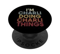 Charli Name Charli Personalized Name First Given PopSockets PopGrip Adhesivo