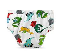 Charlie Banana Calzoncillos Reutilizables de Aprendizaje para Orinal con Broches, Ropa Interior de Entrenamiento Absorbente para Bebés y Niños, Minimiza Accidentes, Mr Dragon, Talla L (10-15 kg)