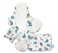 Charlie Banana Compresas Reutilizables Super+ Pack de 3 con Bolsa | Compresas Menstruales Lavables para Absorción Alta y Nocturna | Seally