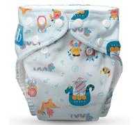 Charlie Banana Pañal de Tela Reutilizable con Inserto Absorbente, Pañal Lavable Tipo Bolsillo con Broches, Talla Única Ajustable para Bebés y Niños Pequeños, The Vikings, 1 Unidad