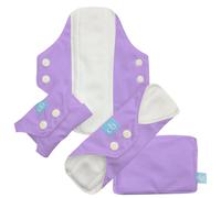 Charlie Banana Reusable and Washable Feminine Pad Liners, Lavender, 3-Pack