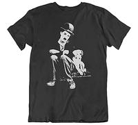 Charlie Chaplin Actor Funny Movie T-Shirt Unisex Adult Men tee Gift Black
