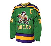 Charlie Conway 96 Mighty Ducks - Camiseta de hockey para hombre, color verde, S-3XL, 96 Charlie Conway Verde, Large