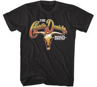 Charlie Daniels Band Steer Skull Men's T Shirt Bull Cow Country Southern Rock Black M