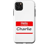 Charlie, Hola, me llamo Etiqueta, Placa Carcasa para iPhone 11 Pro MAX