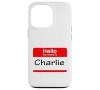 Charlie, Hola, me llamo Etiqueta, Placa Carcasa para iPhone 13 Pro
