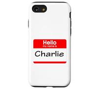 Charlie, Hola, me llamo Etiqueta, Placa Carcasa para iPhone SE (2020) / 7/8