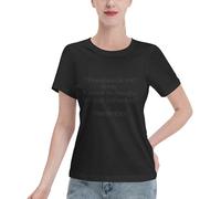 Charlie Kirk Freedom Is Not Free, It Must Be Fought for and Defended T-Shirt for Women Crew Neck Short Sleeve Cotton T-Shirts Black M
