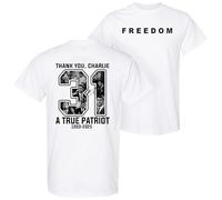 Charlie Kirk Freedom This is The Turning Point - Camiseta patriótica de Estados Unidos Patriot, Libertad, XXL
