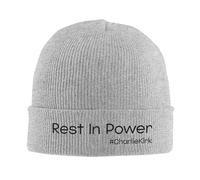 Charlie Kirk Rest In Power Gorro de Punto de Punta Gorro de Mujer para Hombre Gorro de Moda otoño Invierno Acrílico Rip Gorro cálido de oración