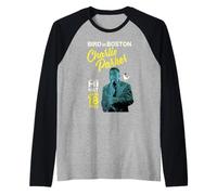 Charlie Parker Bird en Boston Live at The Hi Hat 1953 Camiseta Manga Raglan