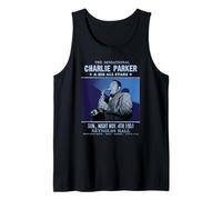 Charlie Parker Reynolds Hall Filadelfia 1951 Azul Foto Camiseta sin Mangas