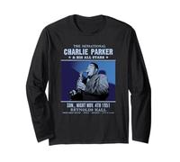 Charlie Parker Reynolds Hall Filadelfia 1951 Azul Foto Manga Larga