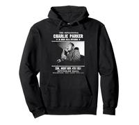 Charlie Parker Reynolds Hall Filadelfia 1951 Escala de Grises Sudadera con Capucha