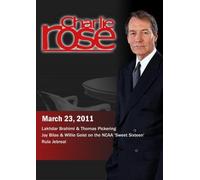 Charlie Rose - Lakhdar Brahimi & Thomas Pickering / Jay Bilas & Willie Geist / Rula Jebreal (March 23, 2011)