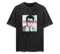 Charlie Sheen Babe Ruth Memorabilia Men's T-Shirt Unisex Black Cotton Hip Hop Print tee Shirts M