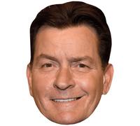 Charlie Sheen (Smirk) Big Head. Máscara más grande que la vida.